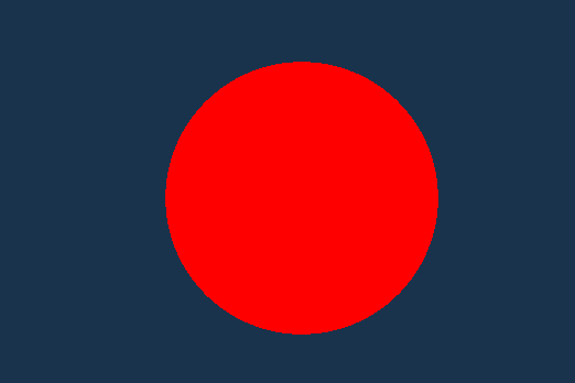 Rendered circle