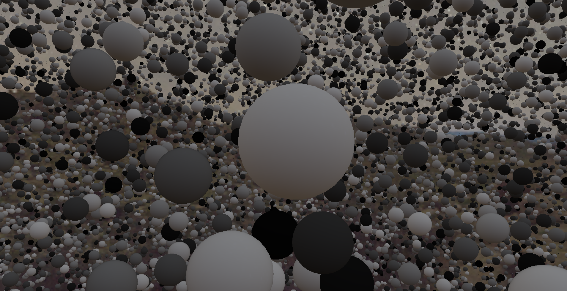 Spheres with irradiance map